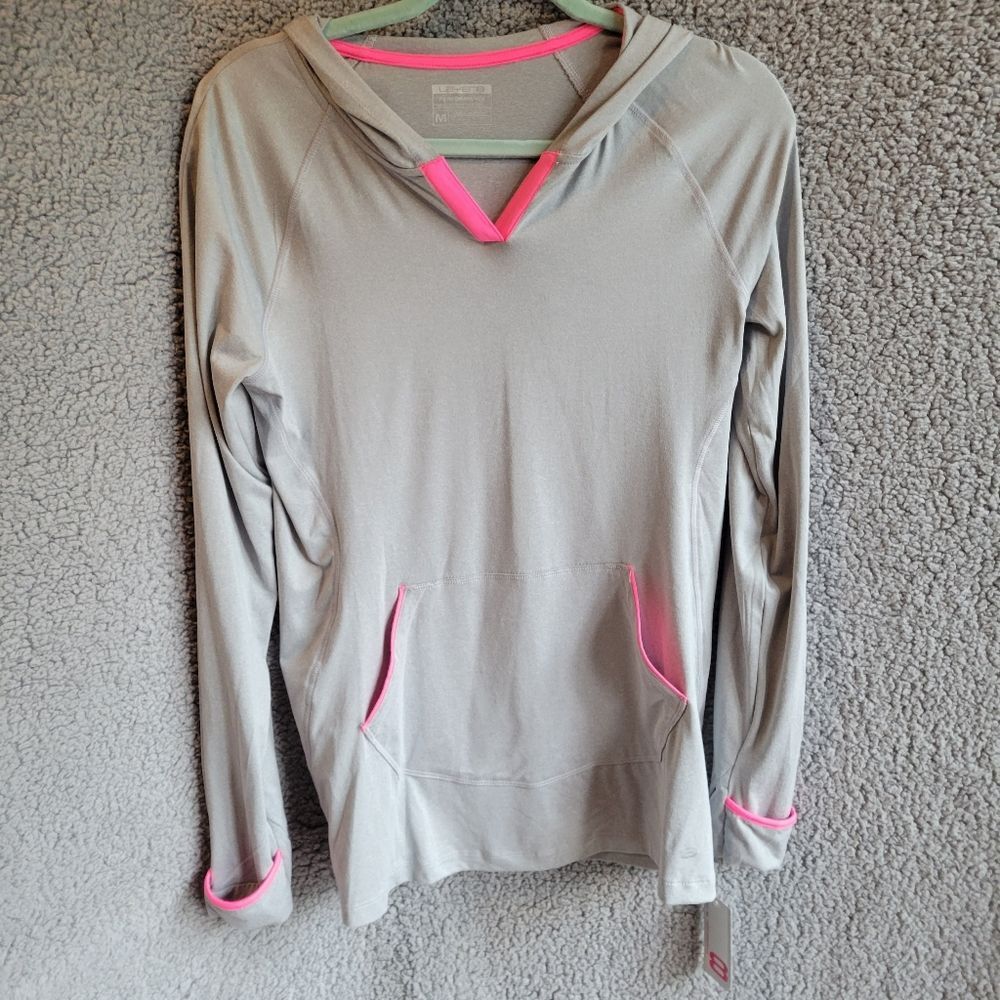 Layer 8 quick dry performance pullover hooded activewear jacket, sz M NEW W/TAGS